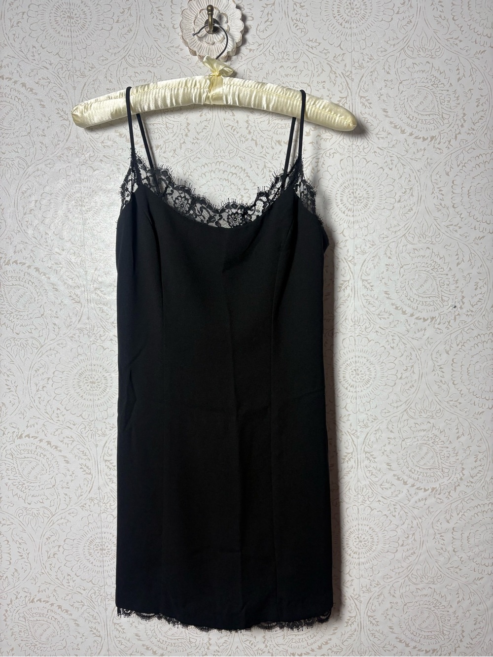 Y2K Rampage black mini slip dress